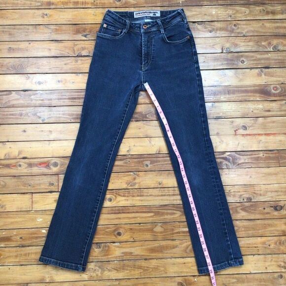 VINTAGE Parasuco Extreme fit blue jeans cotton stretch denim high rise size 2 - Picture 10 of 12
